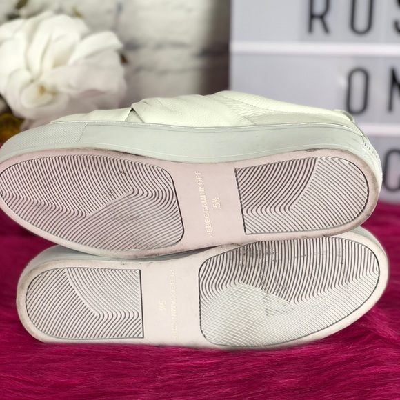 Rebecca Minkoff Nicole Knot White Sneaker - Picture 7 of 8